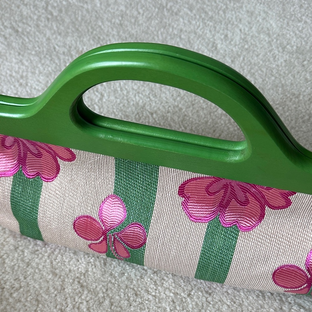 Vintage Hawaiian embroidered Nordstrom Clutch Purse - Picture 4 of 7